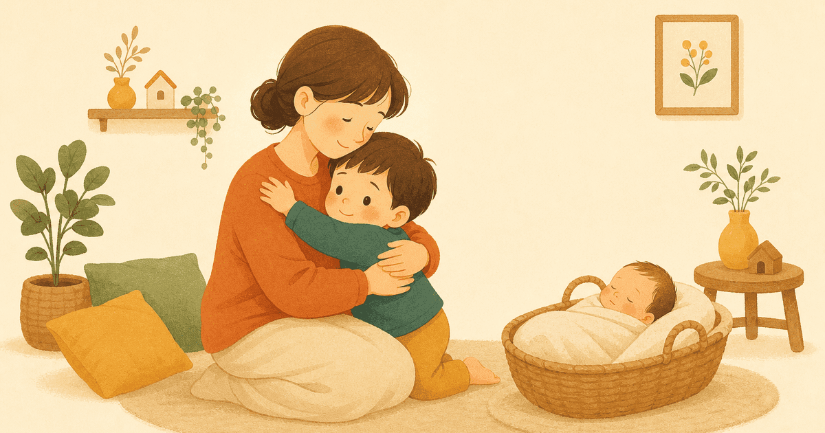 上の子の赤ちゃん返り｜原因と関わり方、保護者のケアまで