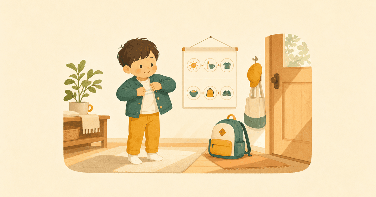 3〜6歳の早起き習慣づけ｜朝のルーティン10分コース