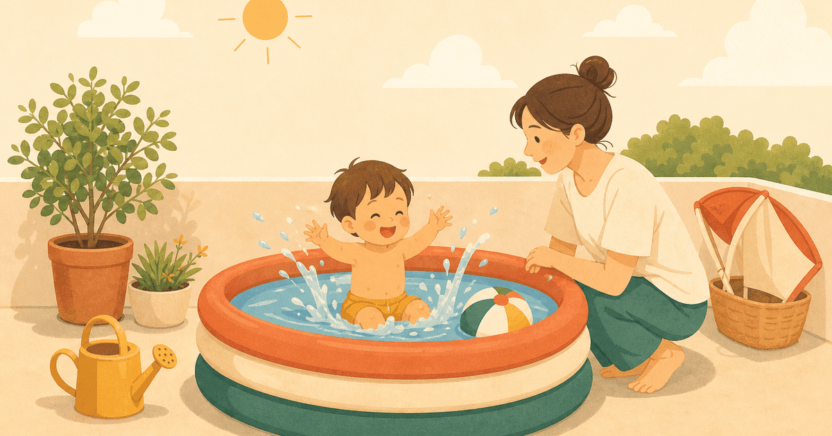 家庭用プール(ビニールプール)の選び方｜サイズ・水深・形状と夏の安全