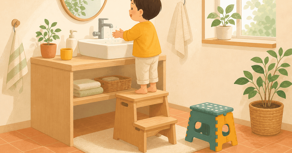 子ども用踏み台(ステップ台)の選び方｜洗面・トイレ・お手伝いに。高さ・安定性・安全で選ぶ