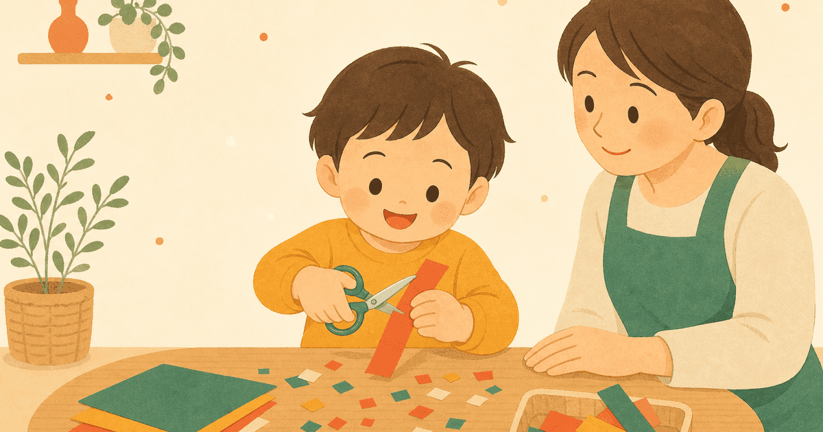 子どものはさみの練習｜いつから始める？安全な教え方のステップと選び方