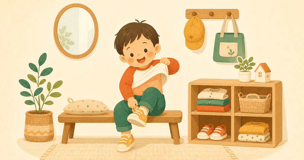 子どもの着替え・身支度｜自分でできるようになる年齢の目安と教え方