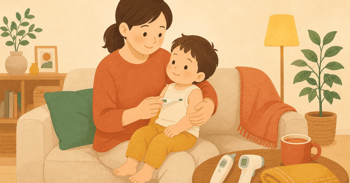子ども用体温計の選び方｜わき式・耳式・非接触の違いと、正しく測るためのコツ
