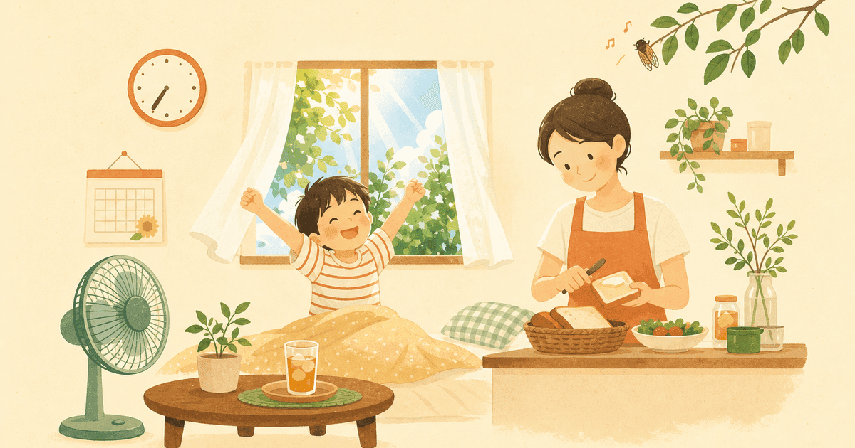 夏休みの幼児の過ごし方｜生活リズムを崩さない1日の組み立て方