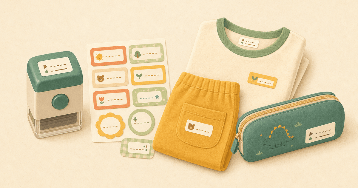 入園グッズのお名前スタンプ&シール 選び方とおすすめ