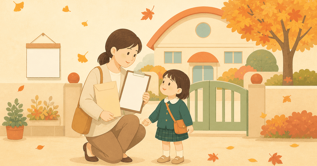 幼稚園の入園願書と面接の準備｜2027年4月入園は10月15日と11月1日が節目。秋のスケジュールと書き方の実務