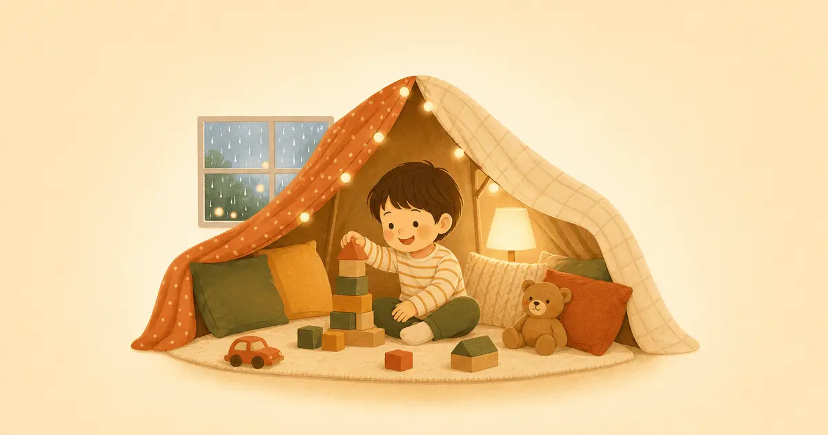 雨の日の室内あそびアイデア20｜体力を使う遊びから工作まで