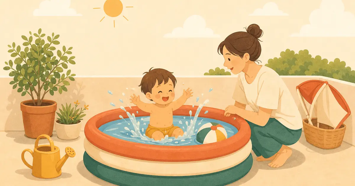 家庭用プール(ビニールプール)の選び方｜サイズ・水深・形状と夏の安全