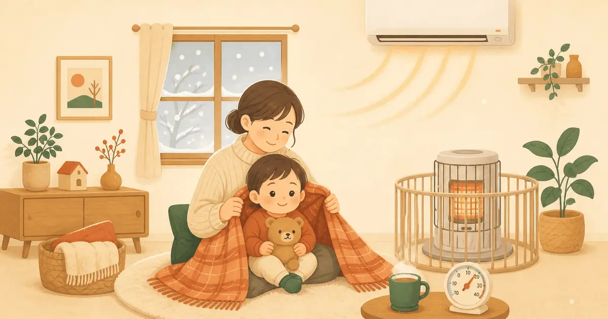 乳幼児のいる家庭の暖房器具の選び方｜方式別の比較とやけど・換気の安全対策