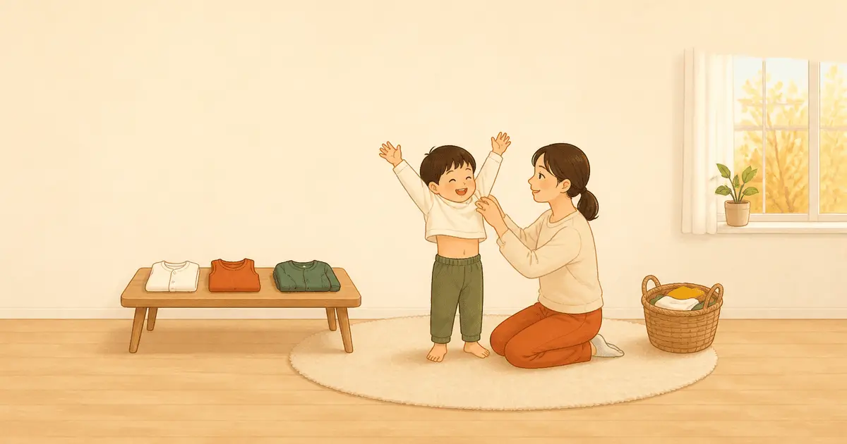 子どもの秋冬の肌着・インナーの選び方｜綿を基本にした重ね着と吸湿発熱インナーの向き不向き