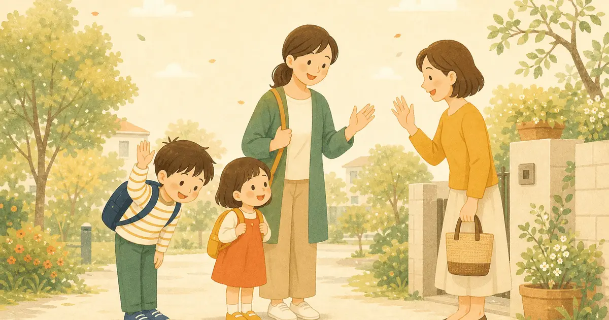子どものあいさつ・礼儀の教え方｜無理強いしない年齢別の関わり方と声かけ