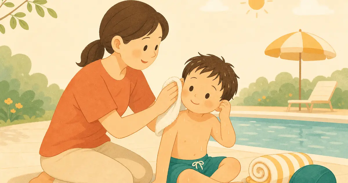 子どもの外耳炎｜プール・水遊び後の耳のケアと受診の目安