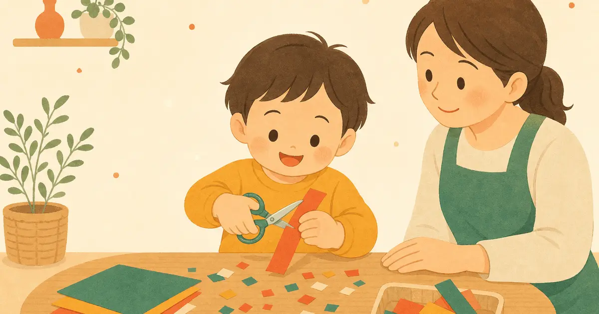 子どものはさみの練習｜いつから始める？安全な教え方のステップと選び方