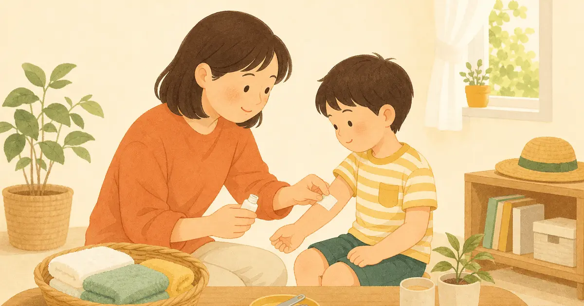 子どものとびひ(伝染性膿痂疹)対策｜夏に広がる細菌性の皮膚感染を防ぐケアと受診・登園の目安