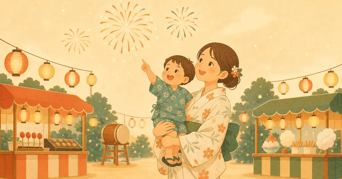 乳幼児と夏祭り・花火デビュー｜楽しみ方と迷子・暑さ・やけどの注意