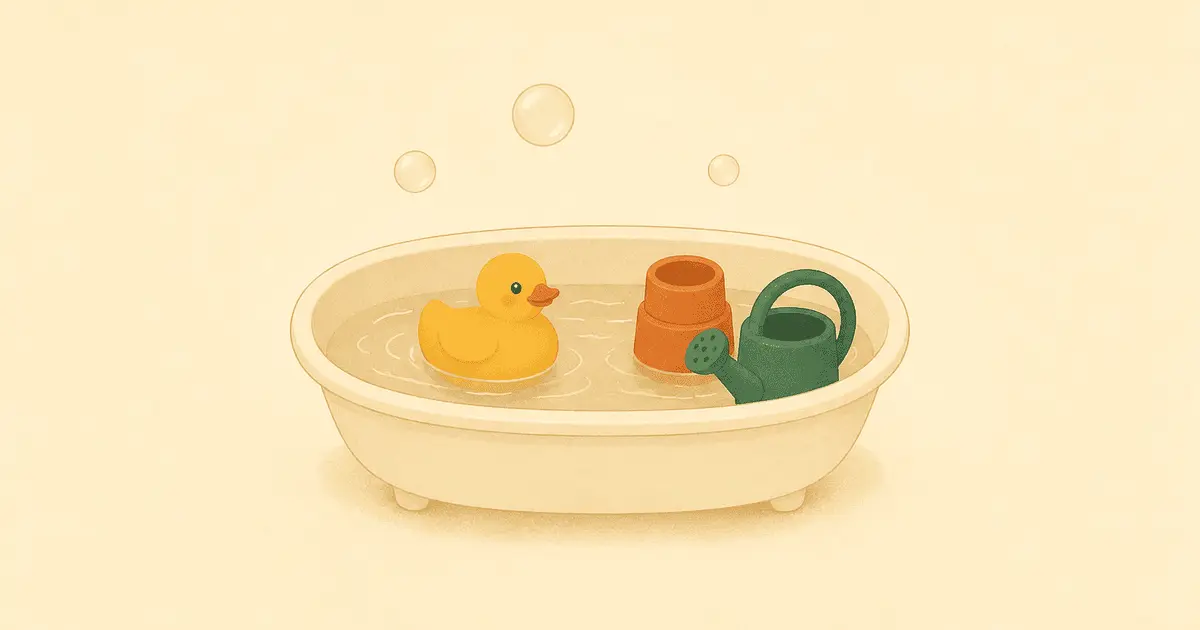 お風呂おもちゃの選び方｜0〜3歳が湯船を楽しめるタイプ別ガイドとカビ・安全対策