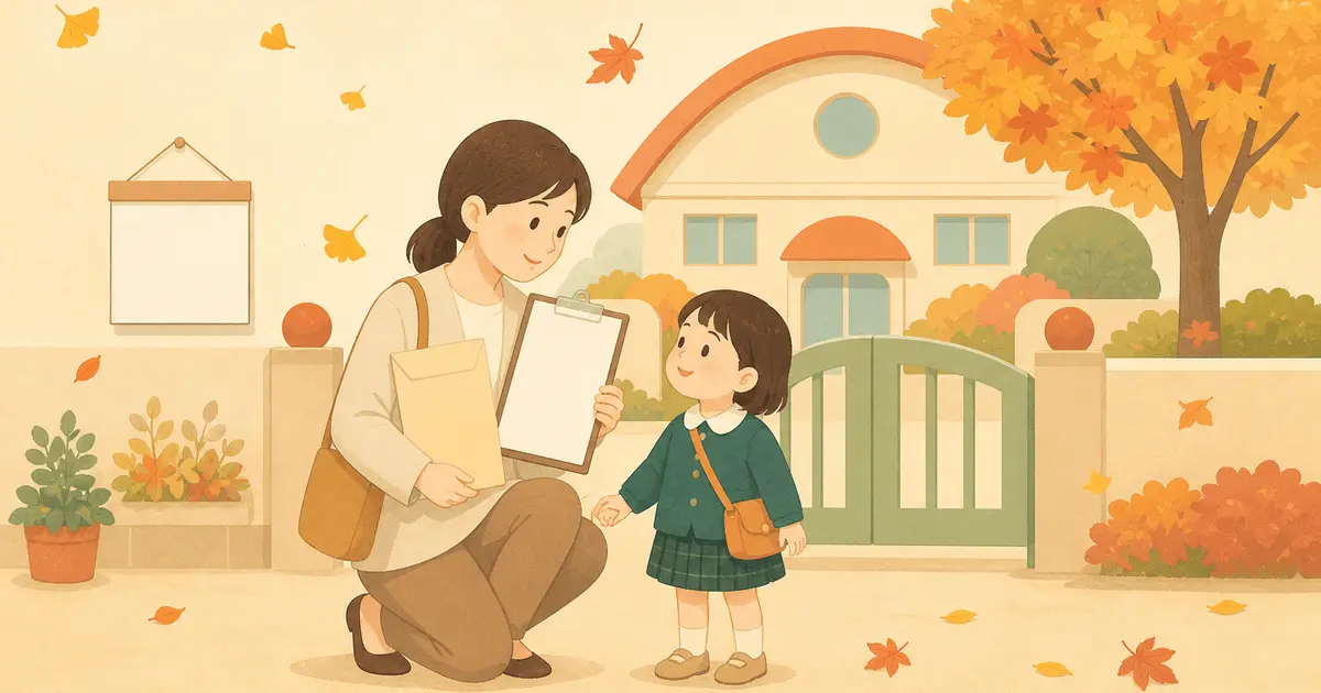 幼稚園の入園願書と面接の準備｜2027年4月入園は10月15日と11月1日が節目。秋のスケジュールと書き方の実務